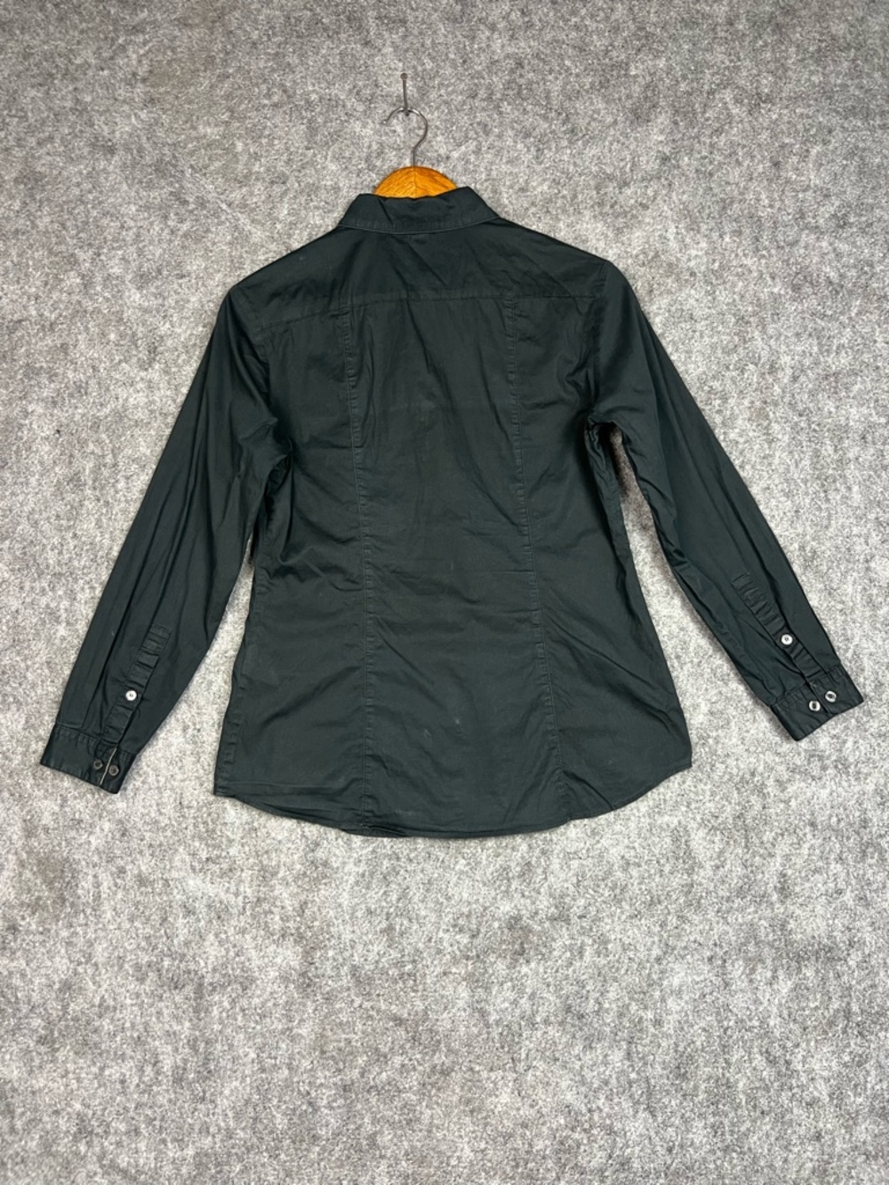 Burberry Brit Black Button-Front Long Sleeve Shirt Size L - Picture 3 of 9
